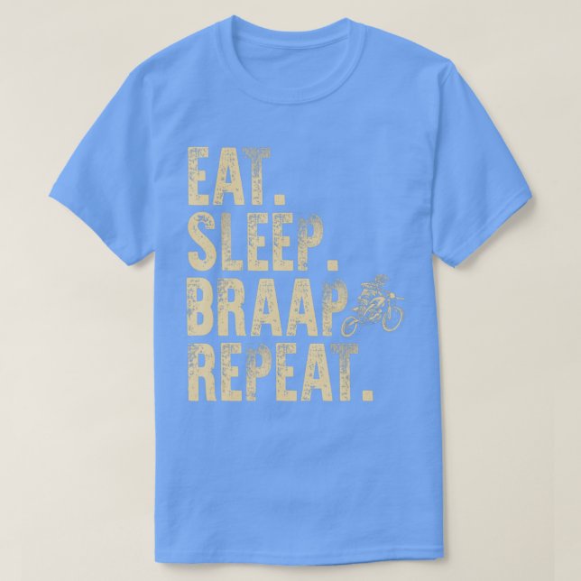 Camiseta Gracioso Dirtbike Art Para Hombres Niños Motocicle (Diseño del anverso)