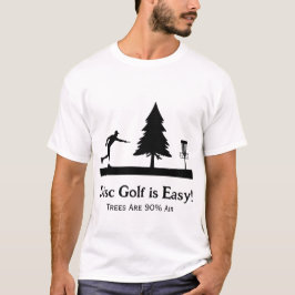 Camiseta Gracioso disco de golf con el obstáculo del árbol