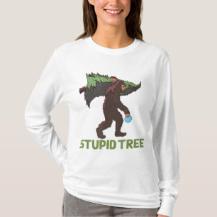Camiseta Gracioso disco Golfing Bigfoot Disk Golf Stupid Tr