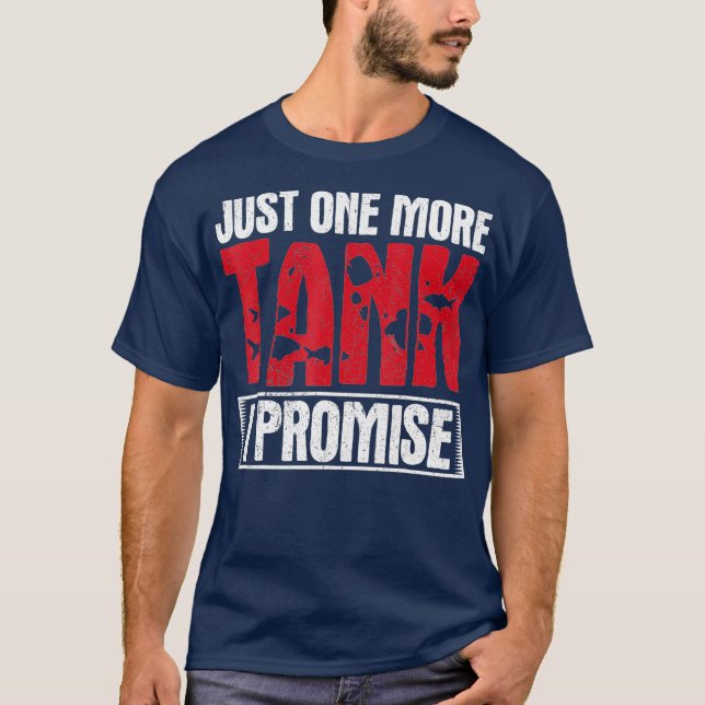 Camiseta Gracioso diseño acuarista sólo un pez más de tanqu (Anverso)