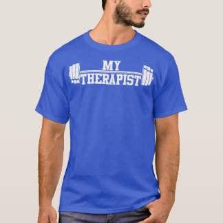 Camiseta Gracioso Diseño Barbell Para Hombres Levantamiento