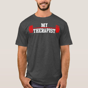 Camiseta Gracioso Diseño Barbell Para Hombres Levantamiento