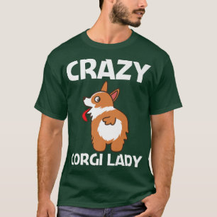 Camiseta Gracioso Diseño Corgi Para Mujeres Mascotas De Per