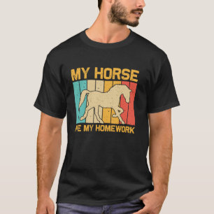 Camiseta Gracioso Diseño De Caballos Para Niños Chicas De N