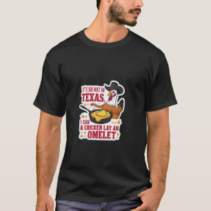 Camiseta Gracioso Diseño de Calor de Pollos de Texas. Chick