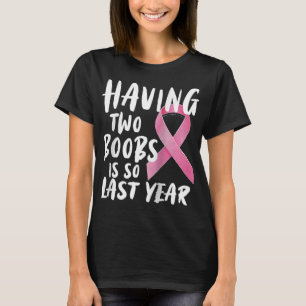 Camiseta Gracioso Diseño de Cáncer de Mama Mastectomía Rag
