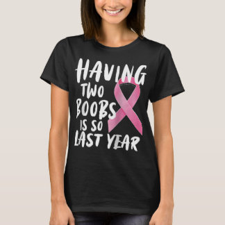 Camiseta Gracioso Diseño de Cáncer de Mama Mastectomía Rag 