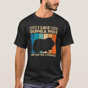 Camiseta Gracioso Diseño De Cerdo En Guinea Para Hombres Mu