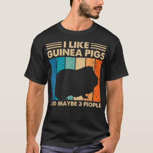 Camiseta Gracioso Diseño De Cerdo En Guinea Para Hombres Mu