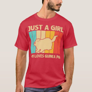 Camiseta Gracioso diseño de cerdo guineano para animal aman