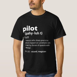 Camiseta Gracioso diseño de definición piloto Aviación de a