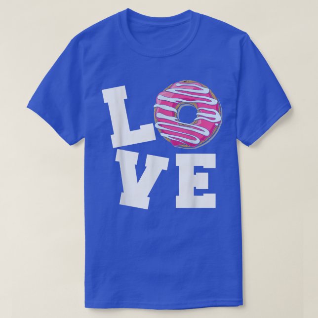 Camiseta Gracioso Diseño de Donut Amor comer donuts c (Diseño del anverso)