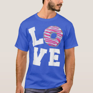 Camiseta Gracioso Diseño de Donut Amor comer donuts c