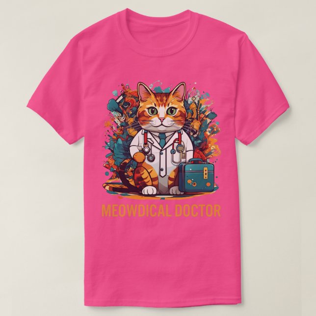 Camiseta Gracioso diseño de enfermería médica para Médicas  (Diseño del anverso)