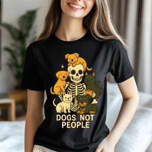 Camiseta Gracioso diseño de esqueleto de perro - perros no