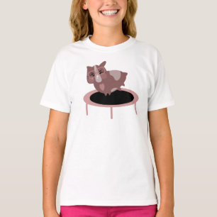 Camiseta Gracioso diseño de gimnasia infantil para cerdos d