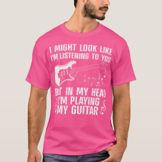 Camiseta Gracioso Diseño De Guitarra Para Hombres Guitarian