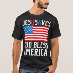 Camiseta Gracioso diseño de Jesucristo Jesucristo salvó a E