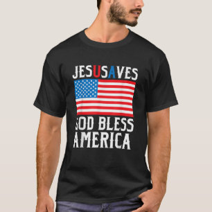 Camiseta Gracioso diseño de Jesucristo Jesucristo salvó a E