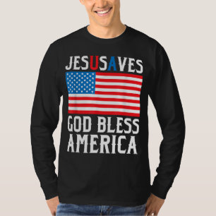 Camiseta Gracioso diseño de Jesucristo Jesucristo salvó a E