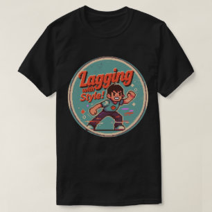 Camiseta Gracioso diseño de juegos retro - ¡Rezagado con es
