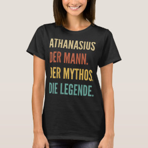 Camiseta Gracioso Diseño de Nombre Alemán - Athanasius