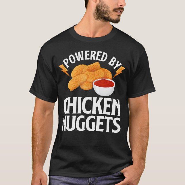 Camiseta Gracioso Diseño De Nugget De Pollo Para Hombres Mu (Anverso)