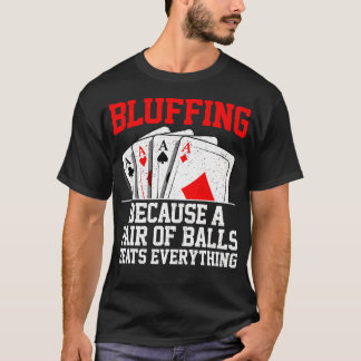 Camiseta Gracioso Diseño De Póquer Para Hombres Mujeres Jug