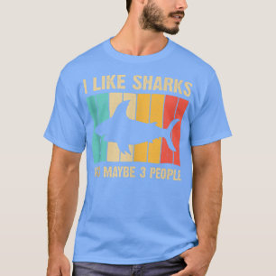Camiseta Gracioso Diseño De Tiburón Para Niños Hombres Muje