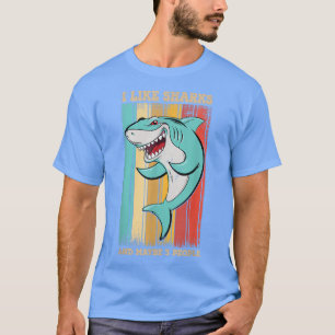 Camiseta Gracioso Diseño De Tiburón Para Niños Hombres Muje