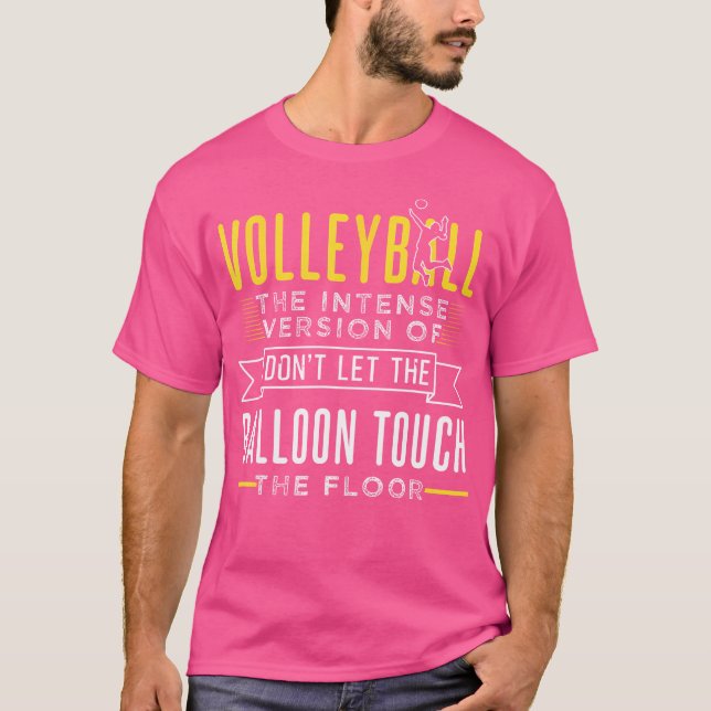 Camiseta Gracioso Diseño De Voleibol Para Jugador (Anverso)