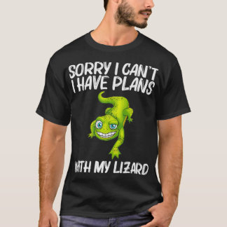Camiseta Gracioso Diseño Lizard Lover Para Hombres Mujeres
