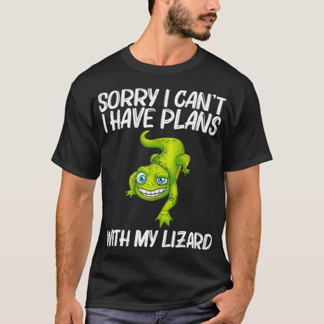 Camiseta Gracioso Diseño Lizard Lover Para Hombres Mujeres  (Anverso)