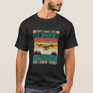 Camiseta Gracioso Diseño Piloto De Drones Para Hombres Muje