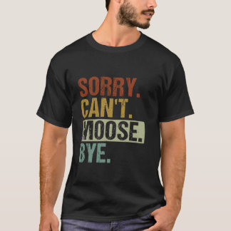 Camiseta Gracioso Diseño Retro Moose Animal Para Hombres Mu