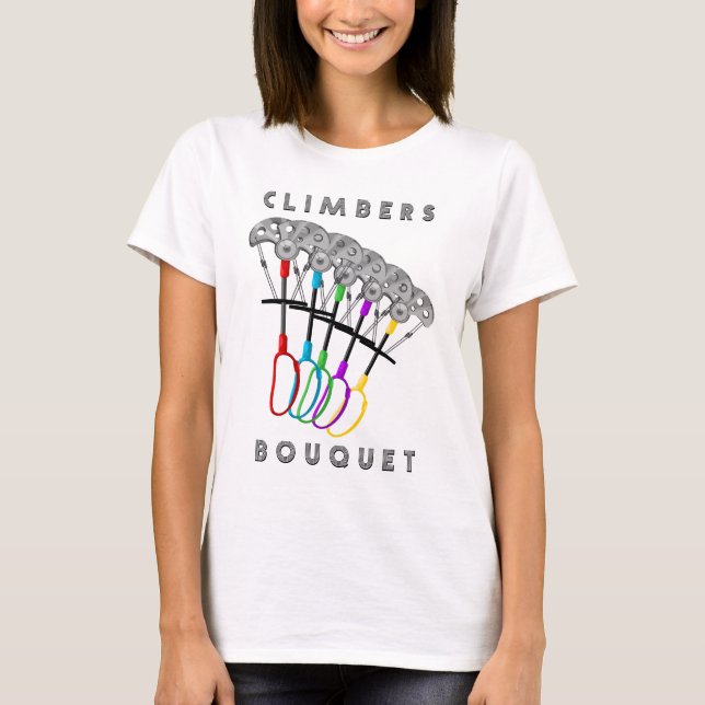 Camiseta Gracioso diseño romántico de escalada de rock (Anverso)