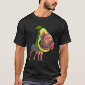 Camiseta Gracioso disfraz de aguacate para Pitbull