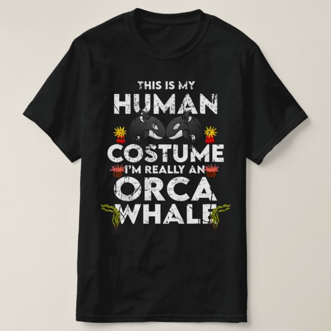 Camiseta Gracioso disfraz de Orca Halloween (Diseño del anverso)