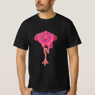 Camiseta Gracioso disfraz flamingo sin cabeza de Guay Hallo
