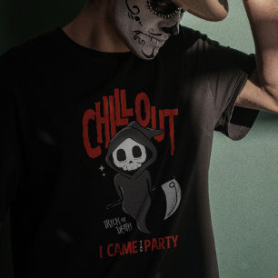 Camiseta Gracioso disfraz sarcástico GrimReaper de fiesta d