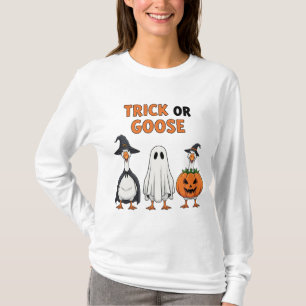 Camiseta Gracioso disfraz "Trick or Goose" de Halloween