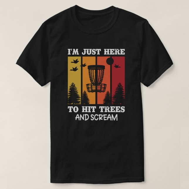 Camiseta Gracioso Disk Golf Quote Retro Disk Golf (Diseño del anverso)