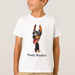 Camiseta Gracioso Doberman Boys T-Shirt