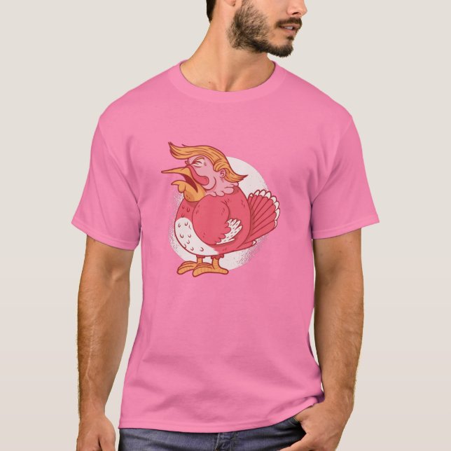 Camiseta gracioso donald trump thansintero turquía rosa (Anverso)
