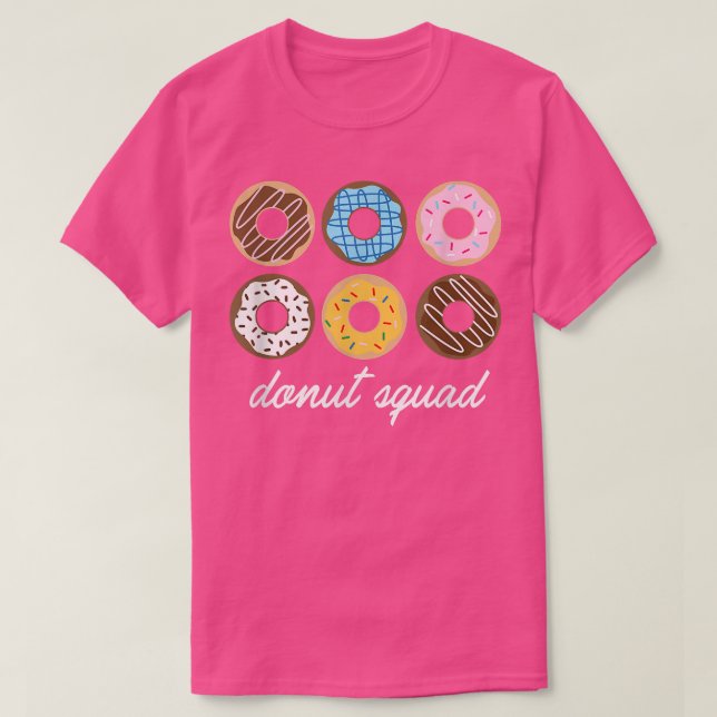 Camiseta Gracioso Donut , Donut Squad Cute Regalo  (Diseño del anverso)