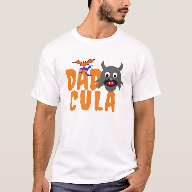 Camiseta Gracioso Dracula Dad Shirt | Diseño de Disfraces d (Anverso)