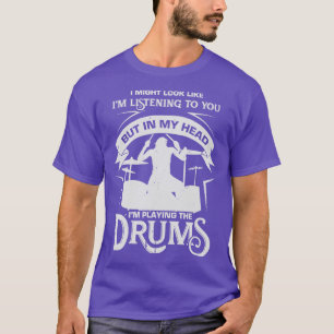 Camiseta Gracioso Drum Drummer regalo percussionista