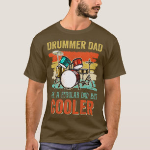 Camiseta Gracioso Drummer Papá Arte Para Hombres Drum Daddy