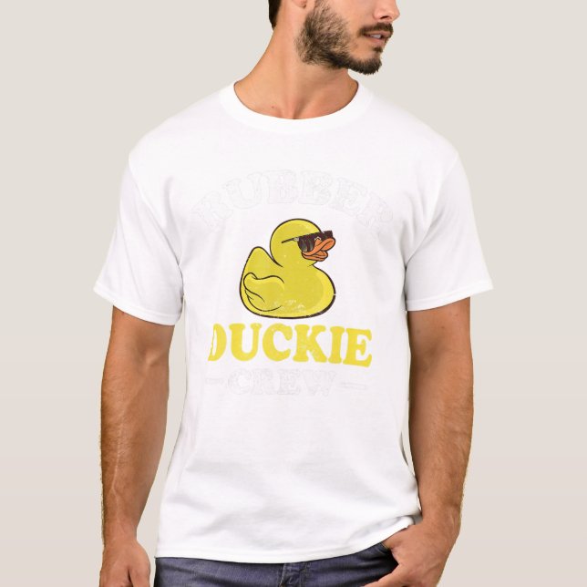 Camiseta Gracioso Duck Amarillo De Duckie Crew Bath Ducks D (Anverso)