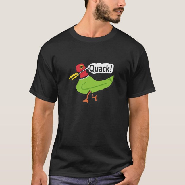 Camiseta Gracioso Duck Quacking (Anverso)